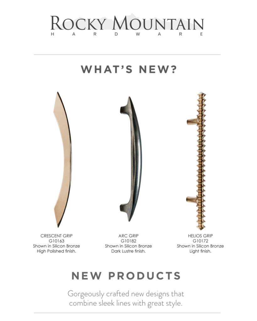 featured image showing new products from Rocky Mountain Hardware
