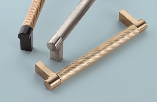 featured image showing the new Emtek Select Cabinet Pulls in mixed finishes