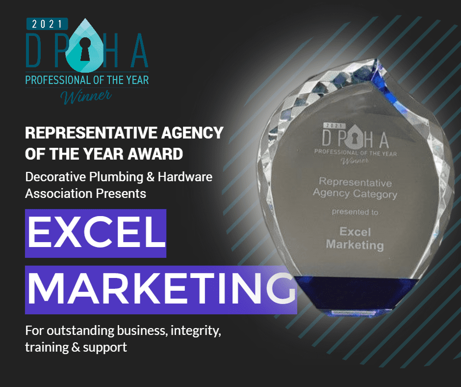 featured image showing the DPHA Award presented to Excel Marketing for Best Agency of the Year 2021