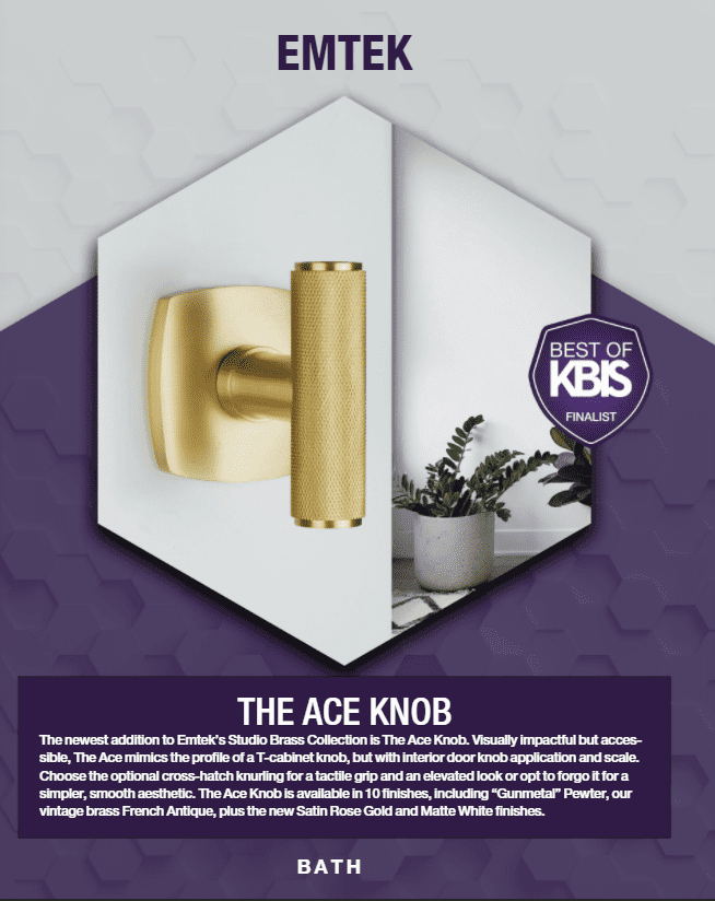 FEatured image showing Emtek's Ace Knob