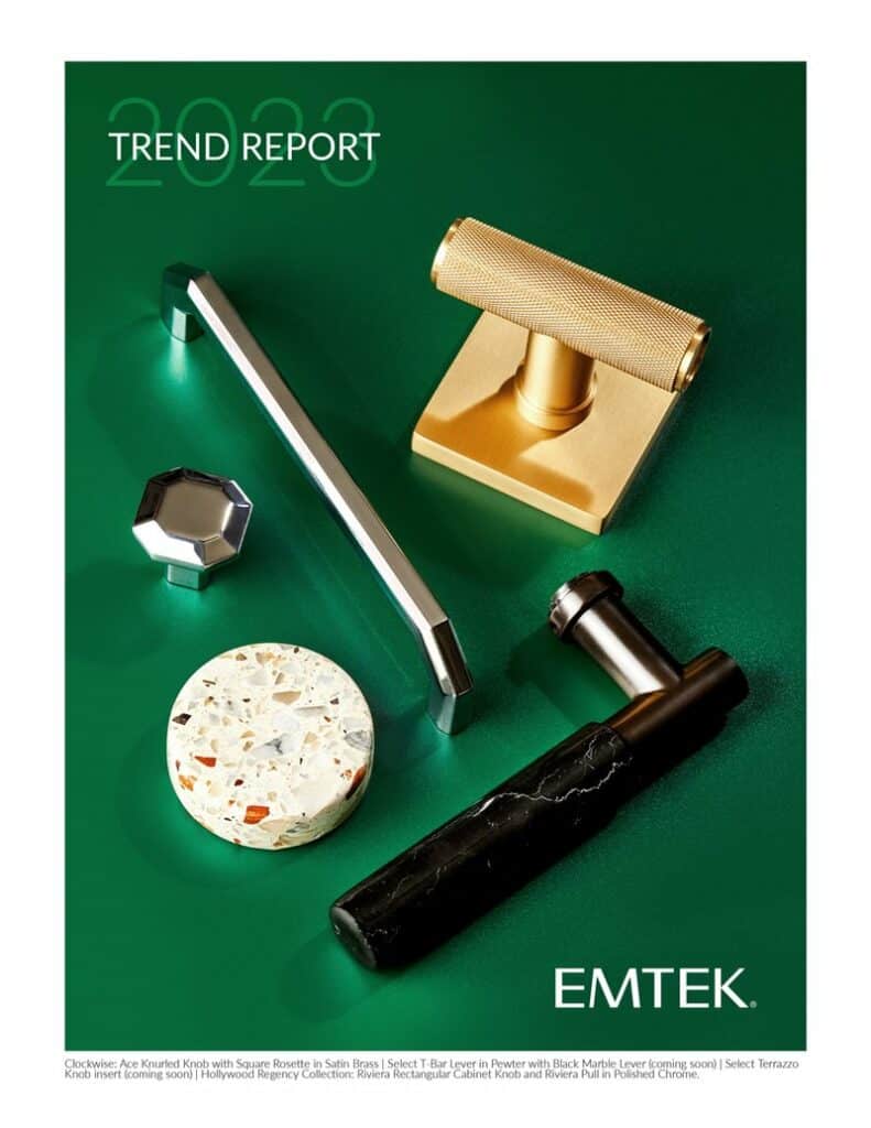 Featured Image showing the cover page of the 2023 Emtek Trend Report