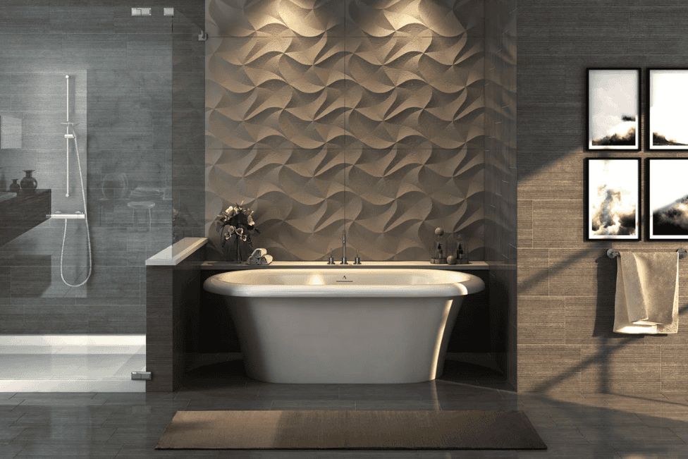 Featured image showing Americh's freestanding Odessa tub in a modern, elegant bathroom.