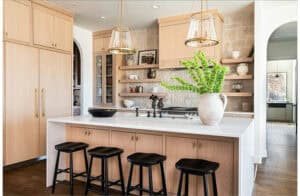 Featured image showing an organic modern kitchen designed by Kirby Home Designs. Photo Credit: Sara Stewart with Sarah Strunk Photography.