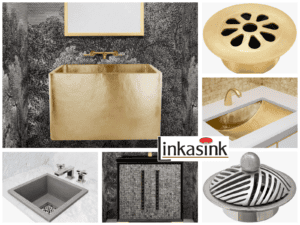 Featured image showing a collage of Linkasink products including sinks, vanities and drains.