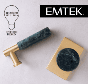 featured image showing Emtek SELECT Green Marble Knobs and Levers