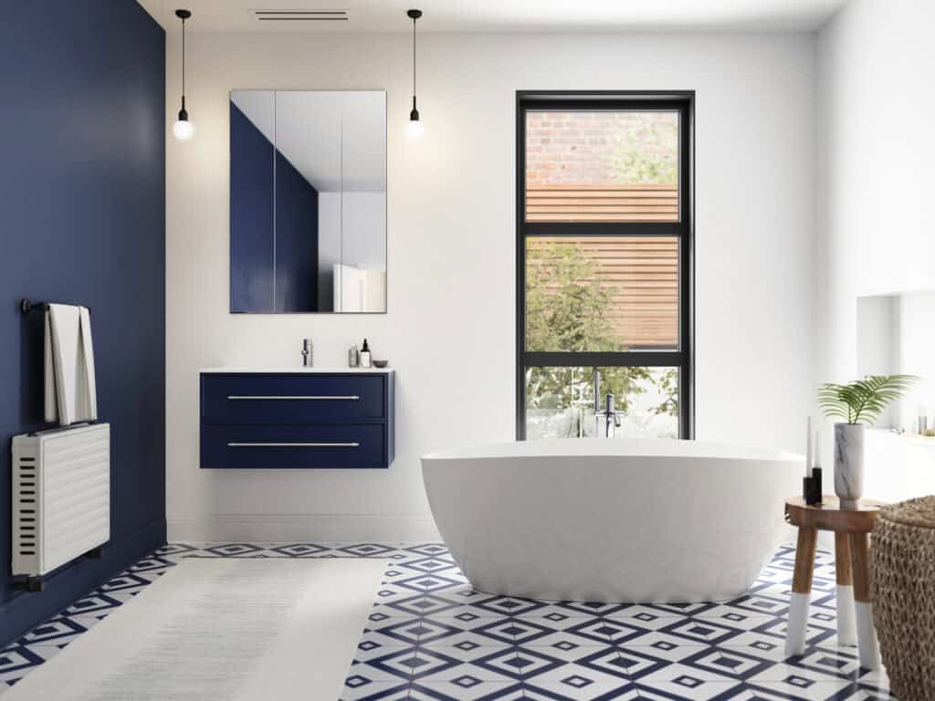 Featured image showing Bluvano Bathroom Vanity in Cruz.