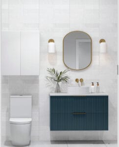 Featured image showing a floating bathroom vanity from DM Bath in a modern bathroom.